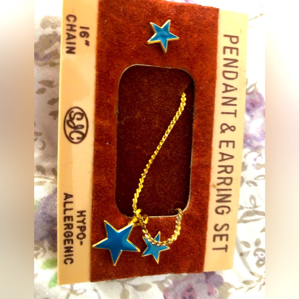 New in package pendant & earring set
